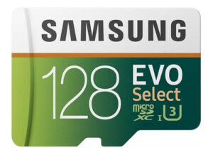Micro Sd Samsung Evo Select 128gb 100mb/s U3 Drone Gopro