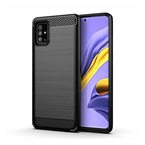 Funda Tpu Fibra Carbono Rugged Para Xiaomi Mi Note 10 Lite - Pandashop 🐼