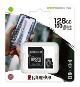 Tarjeta Micro Sd 128gb Kingston Canvas Select Plus Clase 10