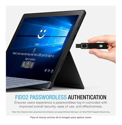 Thetis Fido2 Fingerprint Security Key U2f Two Factor