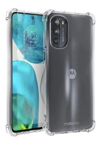 Funda para Moto G52, Motorola G52, con [protector de pantalla de vidrio  templado incluido] Grado militar de 12 pies a prueba de golpes, anillo de