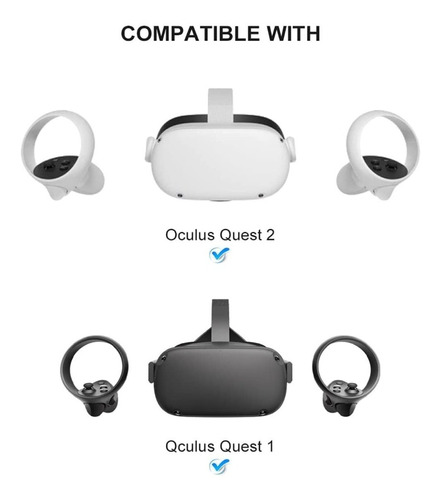 Paquete de baterías para Oculus Quest 2, cargador portátil de 5000 mAh para  accesorios Meta Oculus Quest 2, compatible con Quest 2 Oculus Original