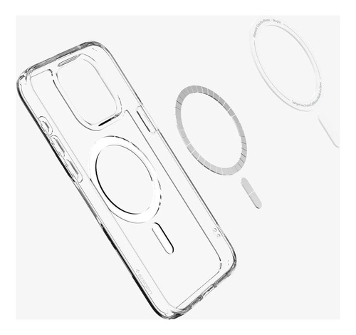 Funda iPhone 15 Pro Max Spigen Ultra Hybrid Mag MagSafe Oro Case - ✓